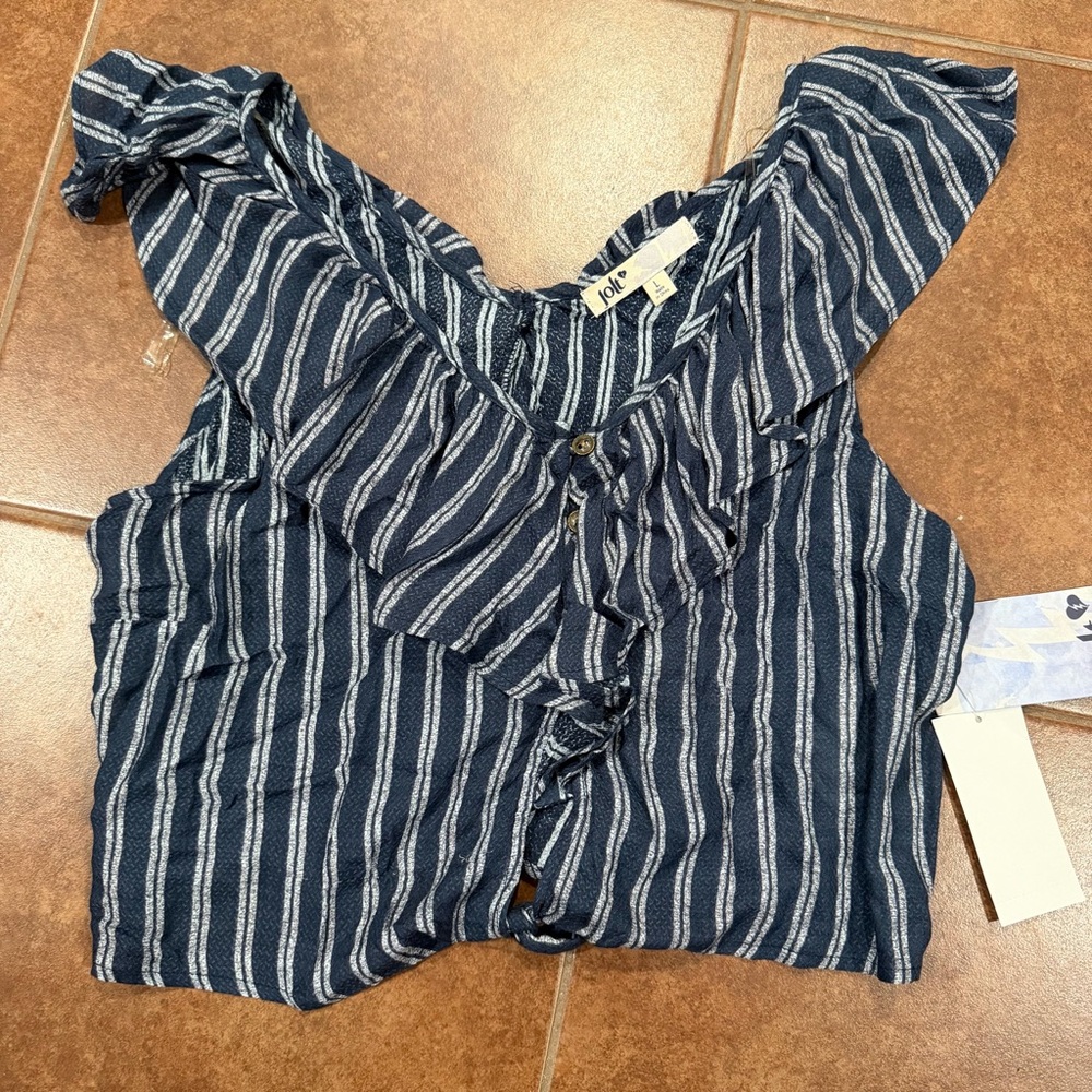 Jolt Striped Crop Top